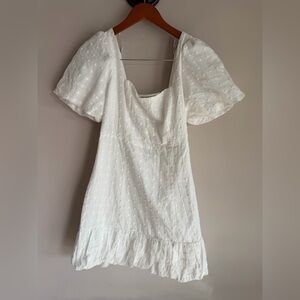 Elegant White Dress lulus medium